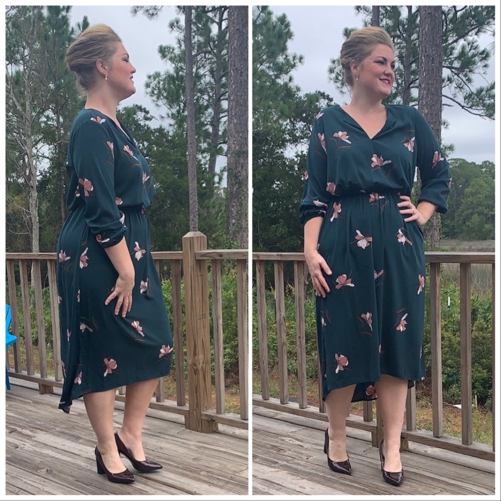 Ava & Viv PLUS Green Midi Dress